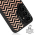 Rose Gold Chevron Split Galaxy S24 FE Kickstand Case